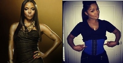A picture of Rasheeda before (left) and after (right).